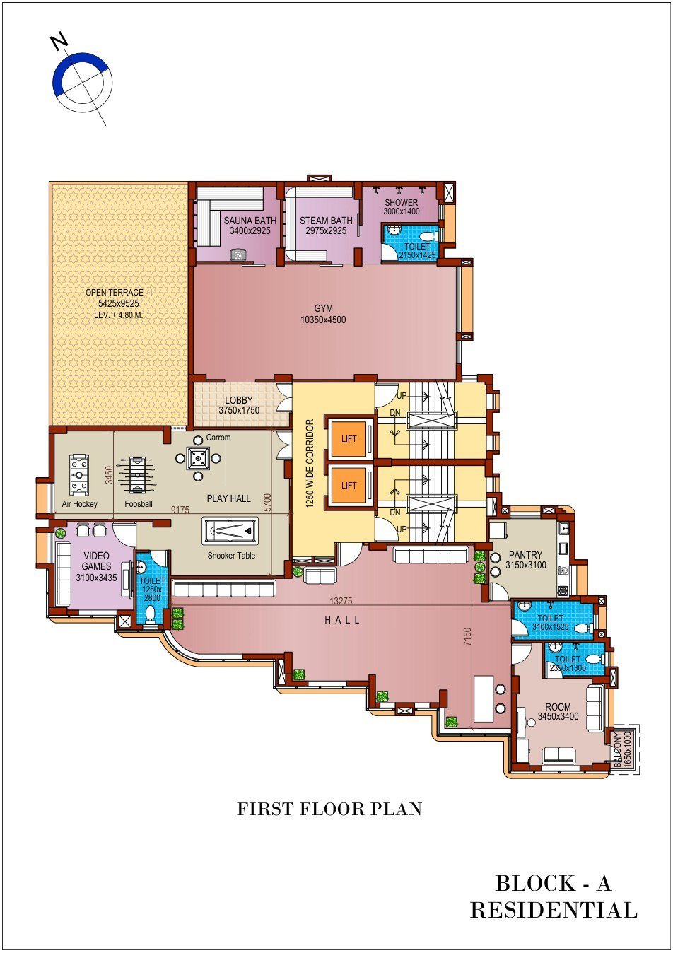 First floor amenity plan