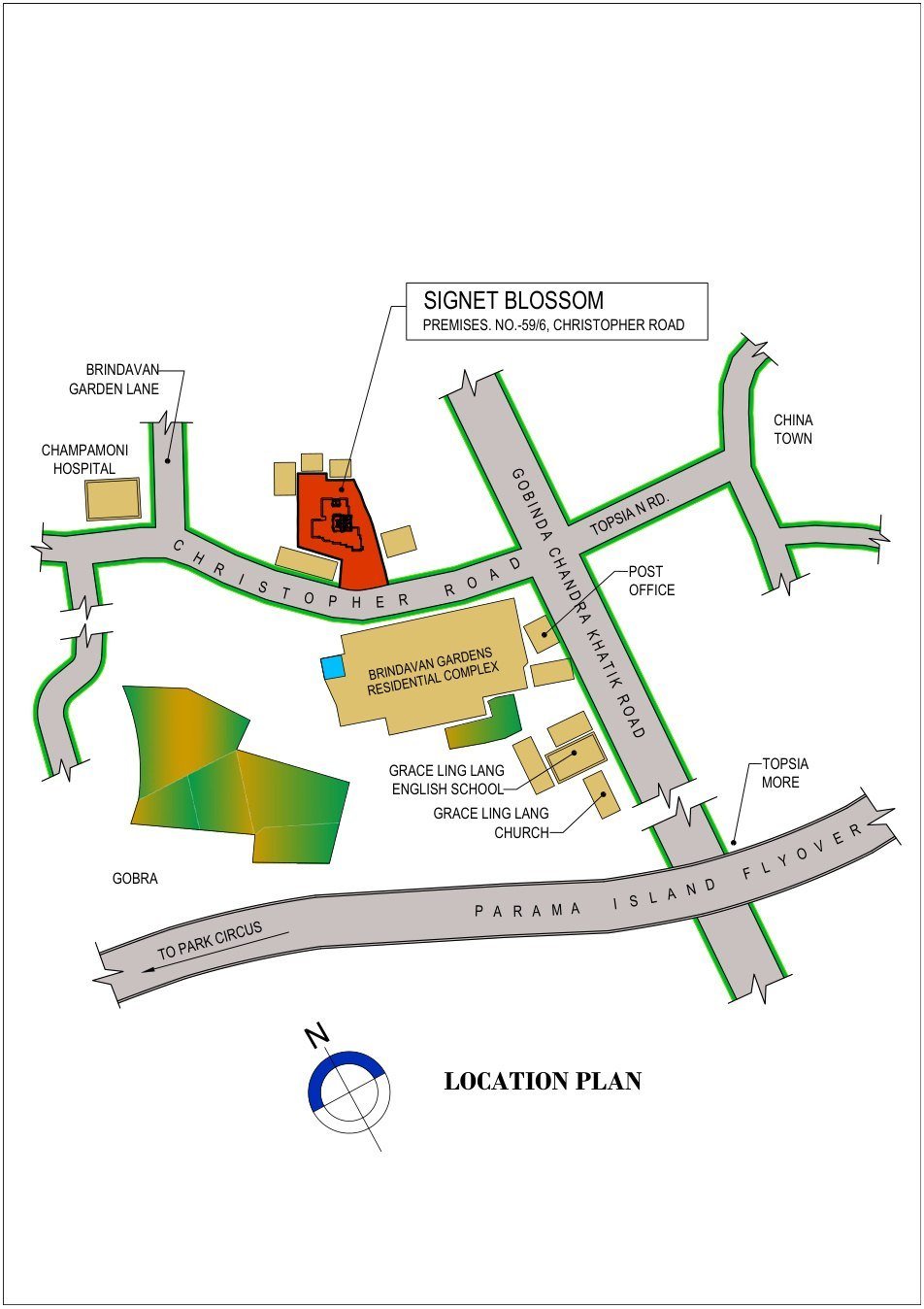 Signet Pinnacle location plan