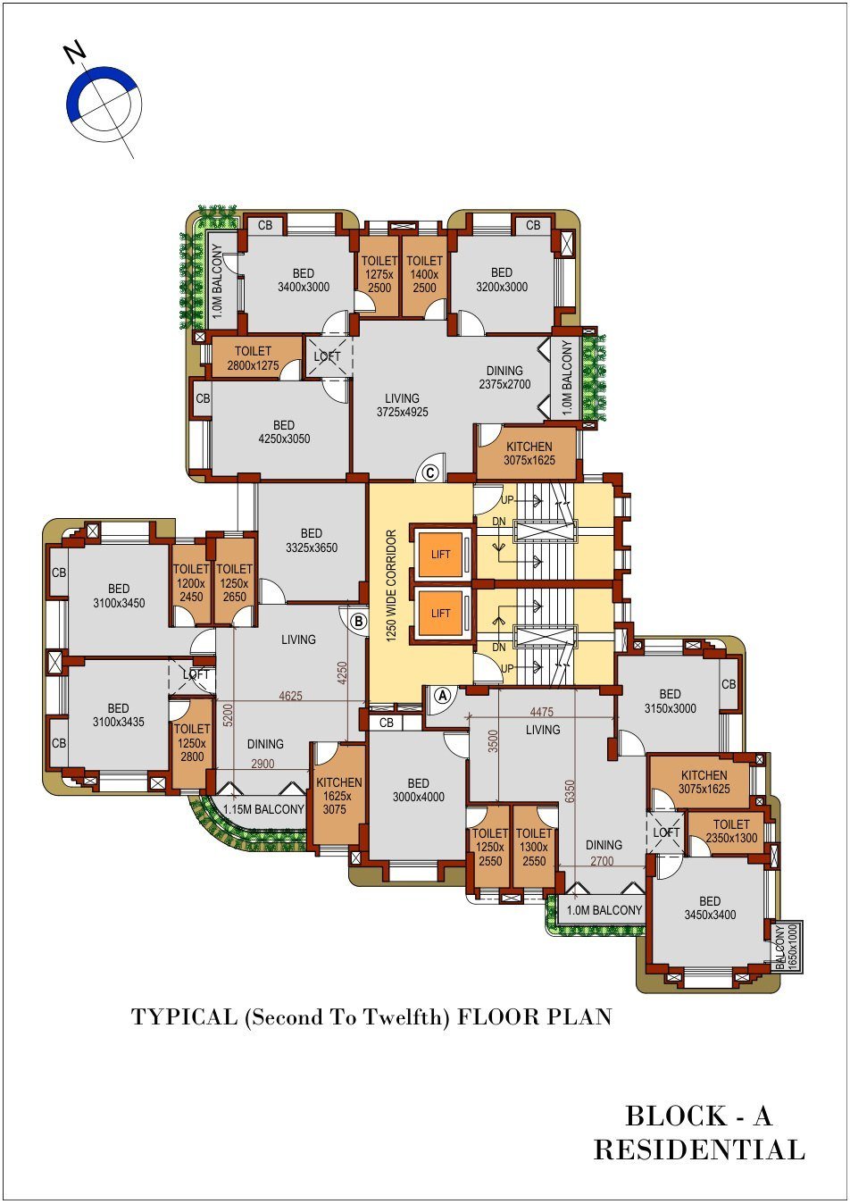 Typical floor plan